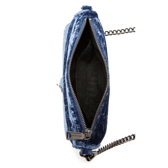Rebecca Minkoff Crushed Velvet Mini Mac Bag - Picture 3 of 4